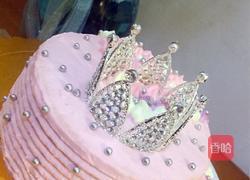 少女心皇冠蛋糕(6寸)的做法图解14