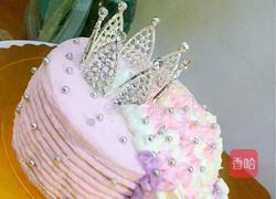 少女心皇冠蛋糕(6寸)的做法图解15