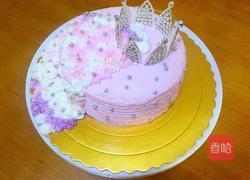 少女心皇冠蛋糕（6寸）的做法图解16