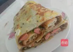 Illustration of how to make pancakes and fruits 12