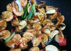 葱爆虾的做法图解6