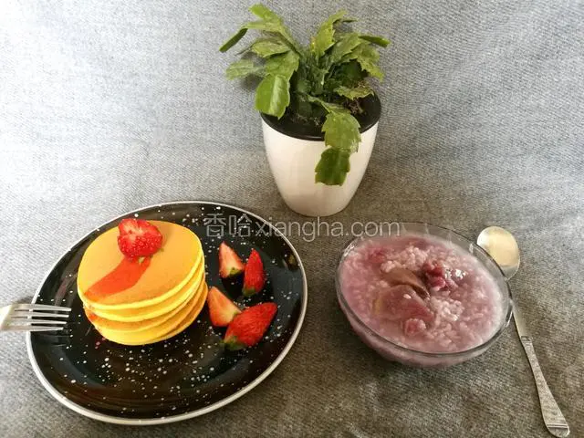 配紫薯粥也是不错哒！