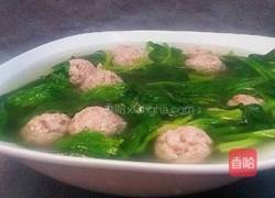 菠菜丸子汤的做法图解6
