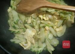 黄瓜炒蛋的做法图解6