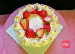 简单水果装饰生日蛋糕的做法图解10