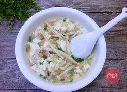 双菇豆腐火腿汤的做法图解12