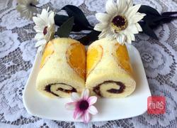 香橙豆沙蛋糕卷的做法图解26