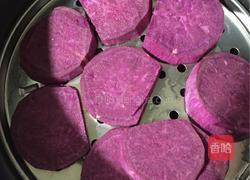 紫薯芝麻饼的做法图解2