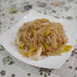 白菜伴金针的做法[图]