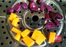 紫薯南瓜彩色面条(10个月宝宝辅食)的做法图解2