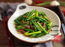 蒜苔炒肉的做法图解13