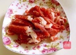 蒜苔炒肉的做法图解3