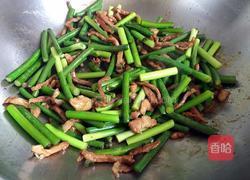 蒜苔炒肉的做法图解9