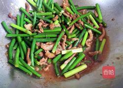 蒜苔炒肉的做法图解12