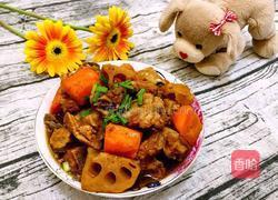 高压锅版～莲藕胡萝卜炖排骨的做法图解1