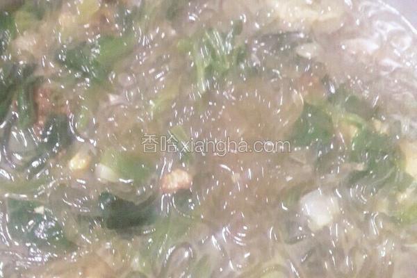 菠菜炖豆腐粉条