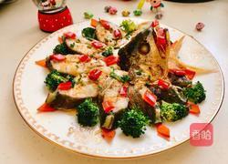 清蒸开屏大黄鱼的做法图解8