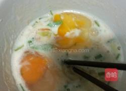 虾米芹菜煎饼的做法图解2