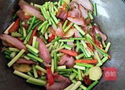 蒜薹炒腊肉的做法图解7