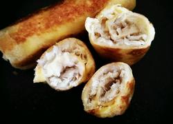 鱼肉夹心鸡蛋吐司卷