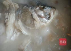 蘑菇花鲢鱼头汤的做法图解7