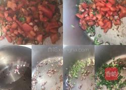 番茄蔬菜肉浇汁螺丝面的做法图解5