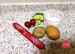 香菇西兰花鸡蛋卷的做法图解1