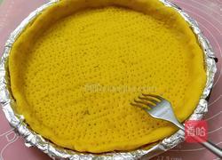 南瓜虾仁培根披萨的做法图解8