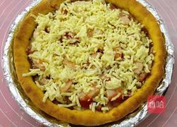 南瓜虾仁培根披萨的做法图解11