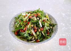 凉拌陈醋苦菊花生米的做法图解13