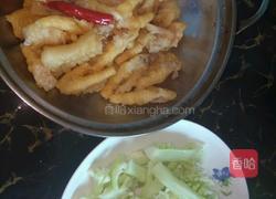 菜花梗炒鸡脚的做法图解5