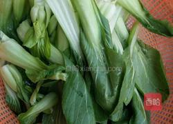 香菇炒油菜的做法图解2