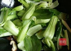 香菇炒油菜的做法图解6