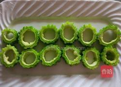蒜蓉苦瓜塞肉的做法图解1