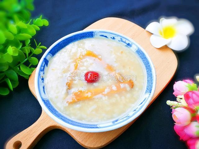 红枣大米山芋干粥