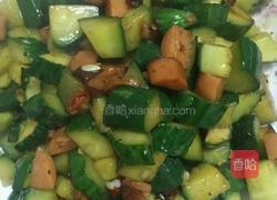火腿肠炒青瓜的做法图解6