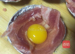 原味培根鵪鶉太陽蛋的做法圖解5