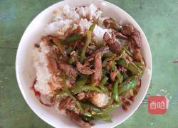尖椒肉丝浇盖饭的做法图解5