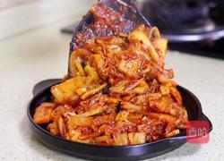 韩式辣白菜炒五花肉的做法图解17