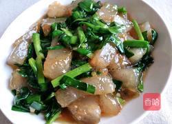 韭菜炒焖子的做法图解7