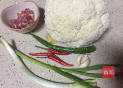 蚂蚁焗香辣花菜的做法图解3