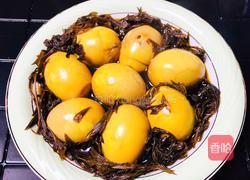 艾叶煮鸡蛋的做法图解4