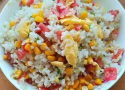 香肠炒饭的做法图解2