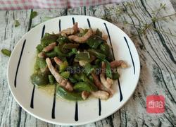 青椒炒肉丝的做法图解7