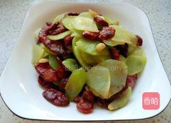 莴笋炒腊肠的做法图解6