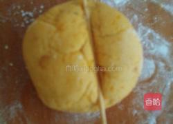 南瓜豆沙包的做法图解9