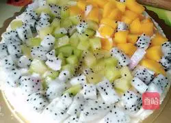 Fruit Cream Cake Recipe Illustration 6