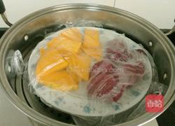 南瓜紫薯椰蓉球的做法图解1