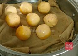 南瓜紫薯椰蓉球的做法图解8