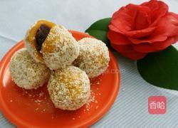 南瓜紫薯椰蓉球的做法图解11